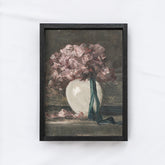 Vintage Floral Vase Painting A264